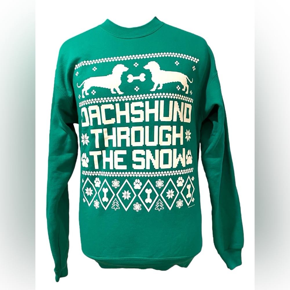 “Dachshund Through The Snow” Christmas Sweater